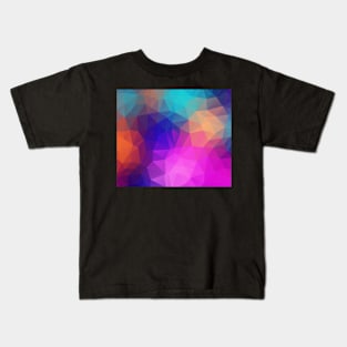 Colorful Polygons Pattern Kids T-Shirt